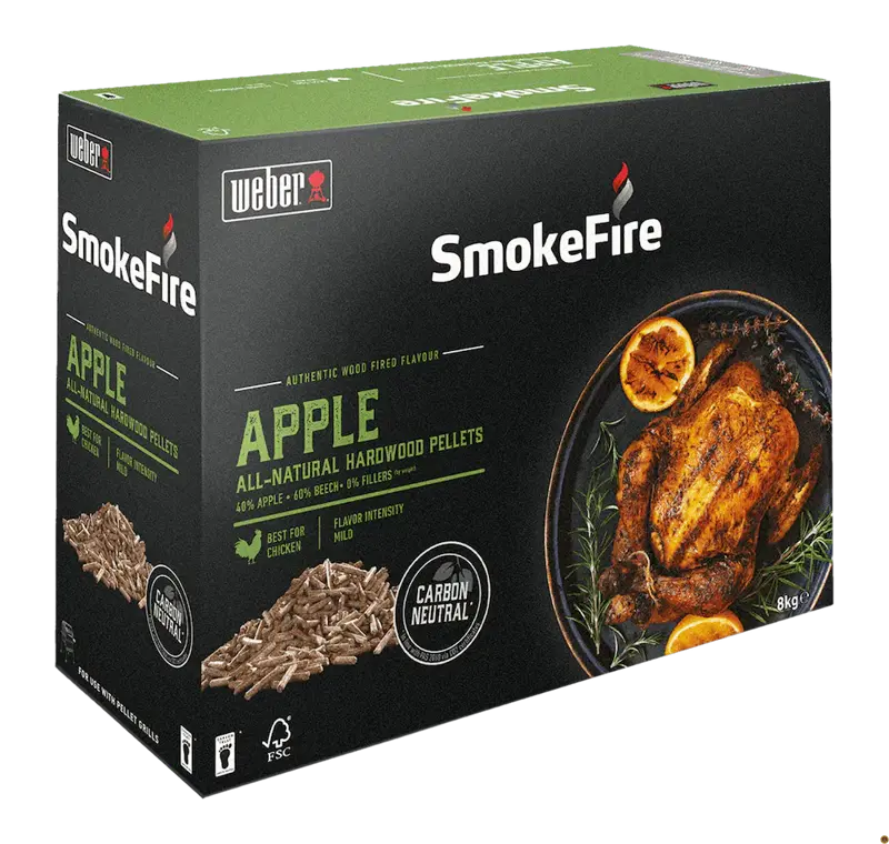WEBER drevené prírodné pelety – jablko WEBER drevené prírodné pelety – jablko