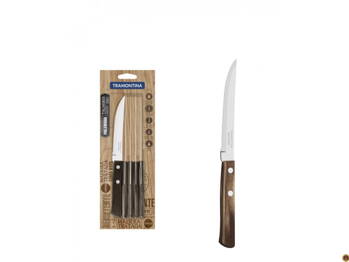 Tramontina Polywood set steakových nožov - hnedý - 6 ks