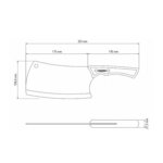 Sekáč na mäso Tramontina Churrasco Black FSC - 17,5 cm Sekáč na mäso Tramontina Churrasco Black FSC - 17,5 cm
